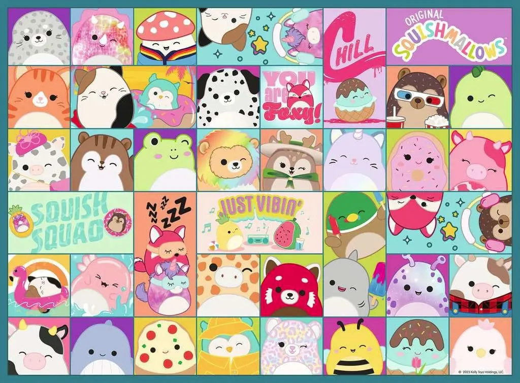 Squishmallows Children's Many colourful Squishmallows XXL puzzle (100 darab) termékfotó