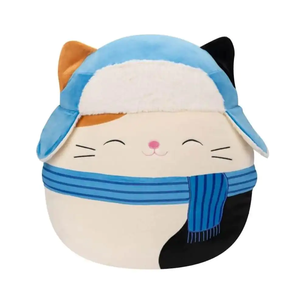 Squishmallows Christmas Cam the Cat with Hat plüss figura 20 cm termékfotó