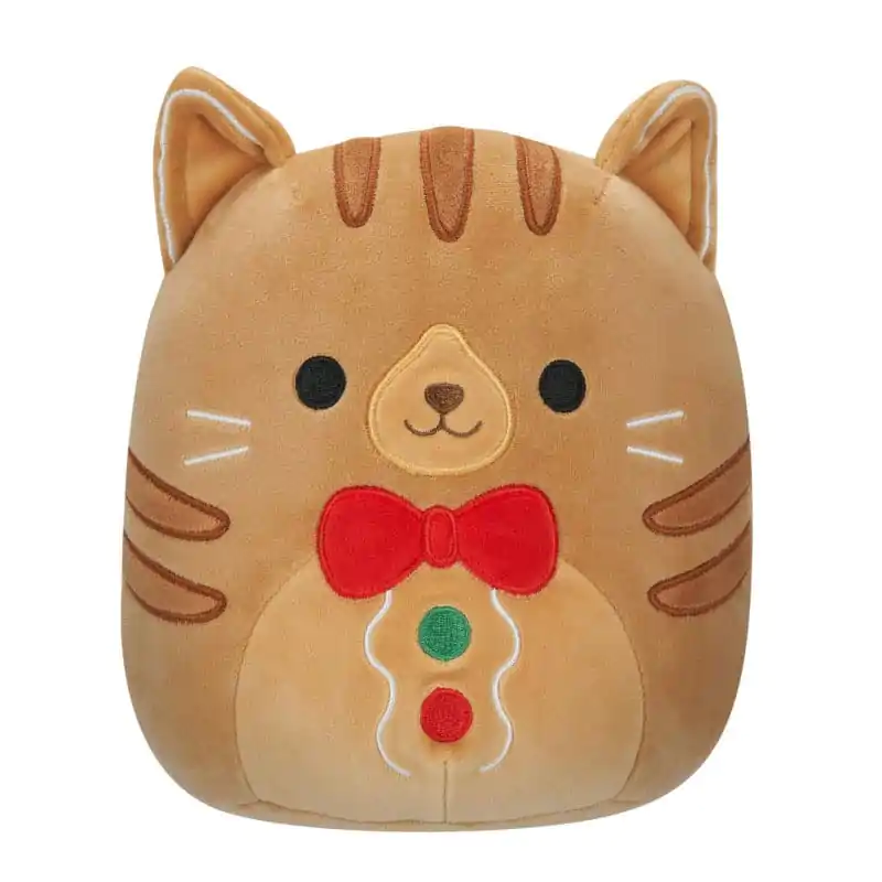 Squishmallows Christmas Jones the Cat Gingerbread plüss figura 12 cm termékfotó