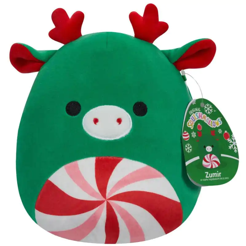 Squishmallows Christmas Zumir the Peppermint Moose plüss figura 12 cm termékfotó