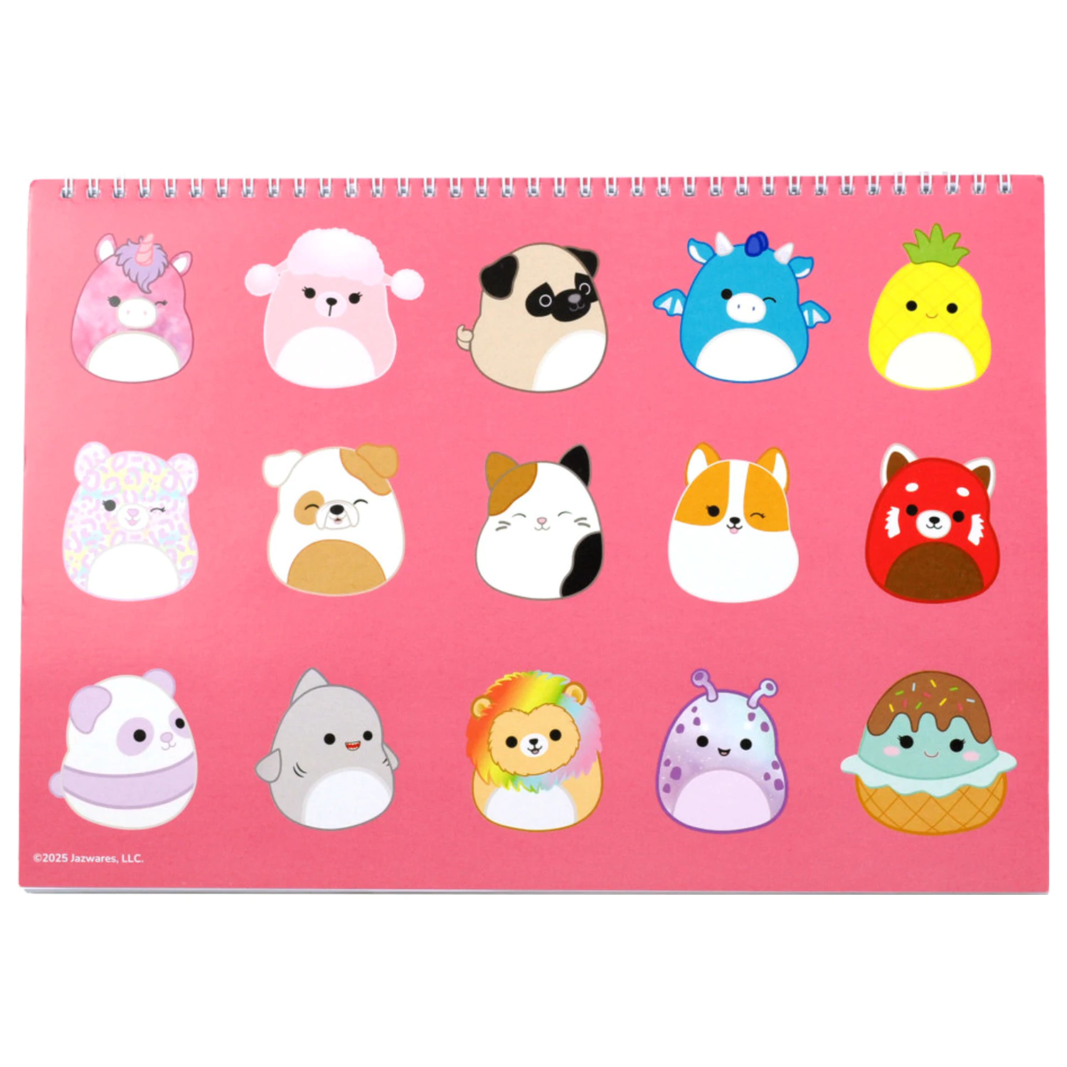 Squishmallows Feelin' A/4 spirál vázlatfüzet 40 lapos matricával termékfotó