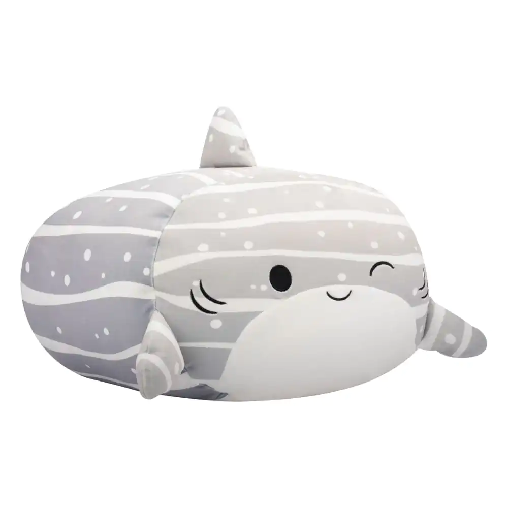 Squishmallows Grey Striped Whale Shark Sachie plüss figura 30 cm termékfotó