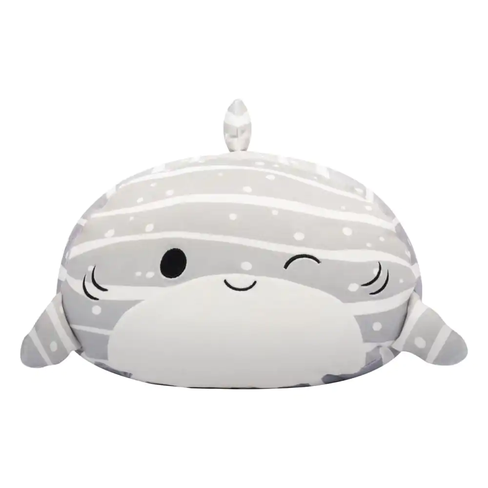 Squishmallows Grey Striped Whale Shark Sachie plüss figura 30 cm termékfotó