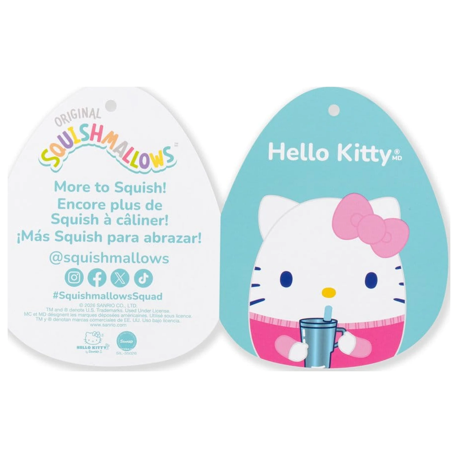 Squishmallows Hello Kitty and Friends plüss Hello Kitty Cup 30 cm termékfotó