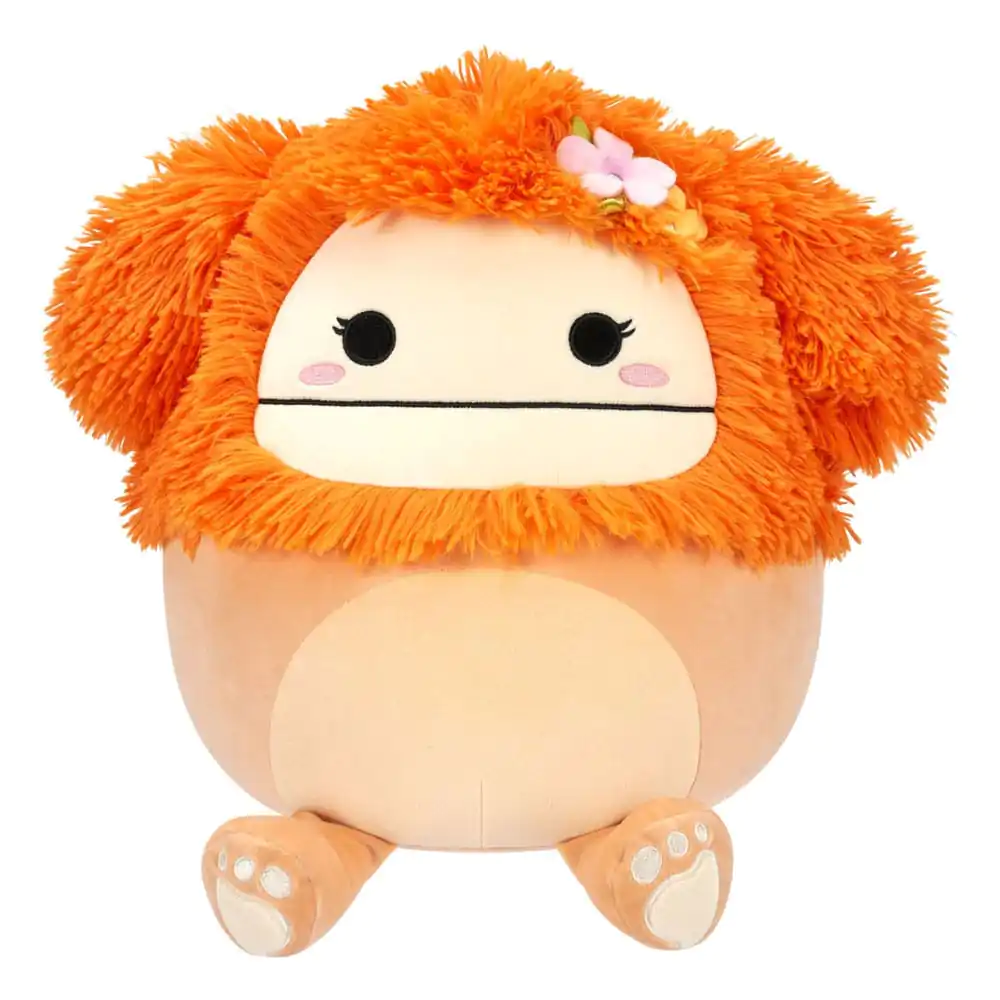 Squishmallows Light Orange Bigfoot with Flower Pin Shasta plüss figura 30 cm termékfotó