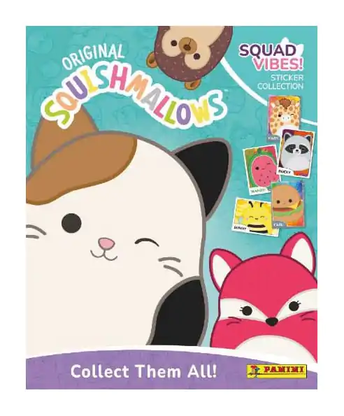 Squishmallows: Squad Vibes Collection német nyelvű matrica album termékfotó