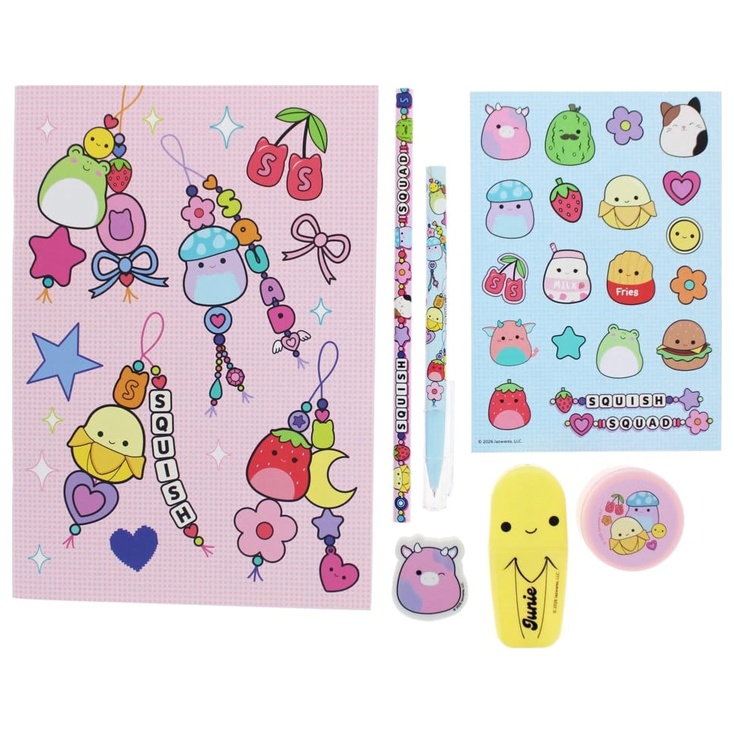 Squishmallows Squish Squad 7 db-os írószer csomag termékfotó