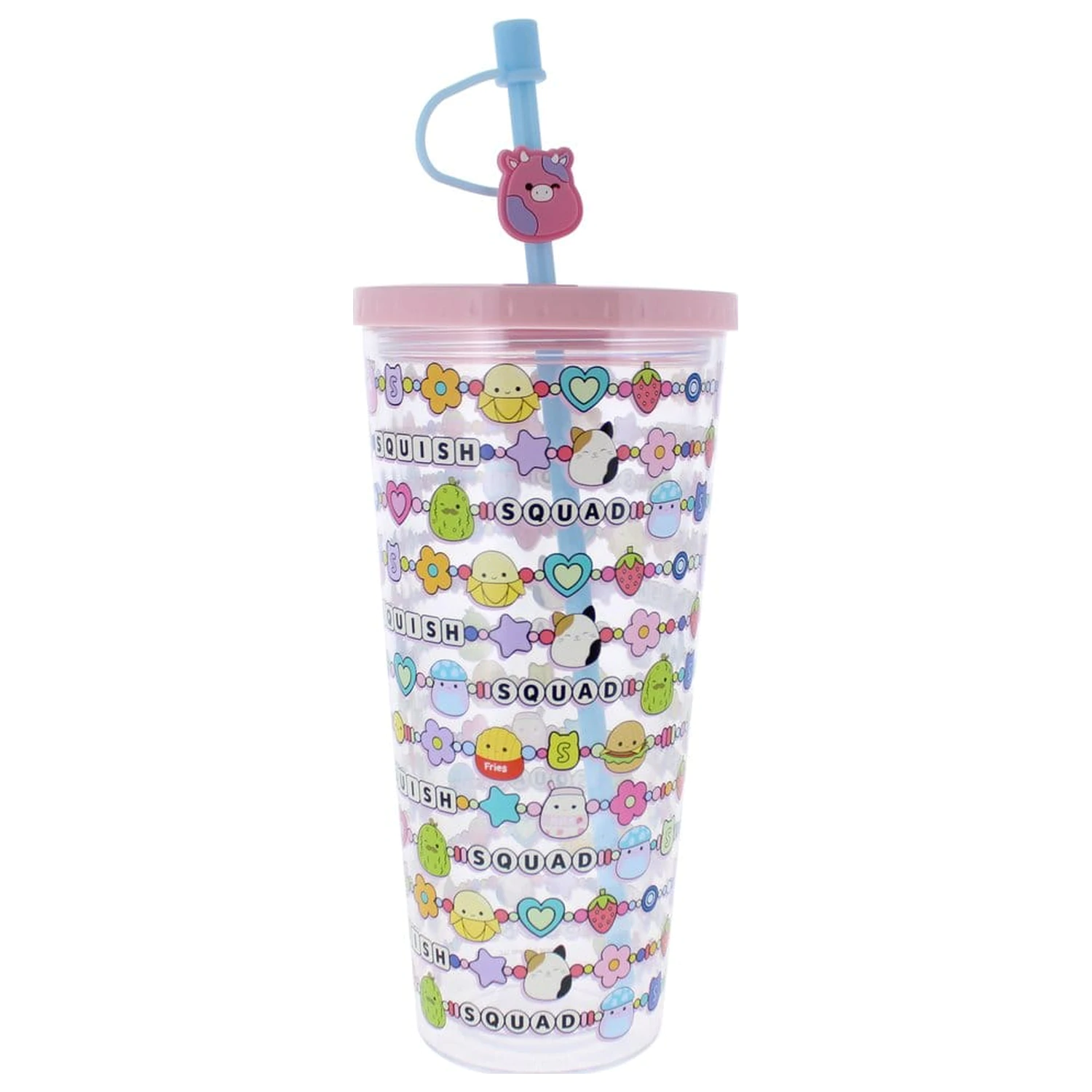 Squishmallows Squish Squad pohár szívószállal 700 ml termékfotó