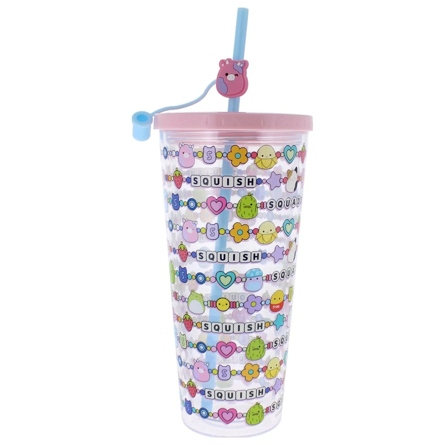 Squishmallows Squish Squad pohár szívószállal 700 ml termékfotó