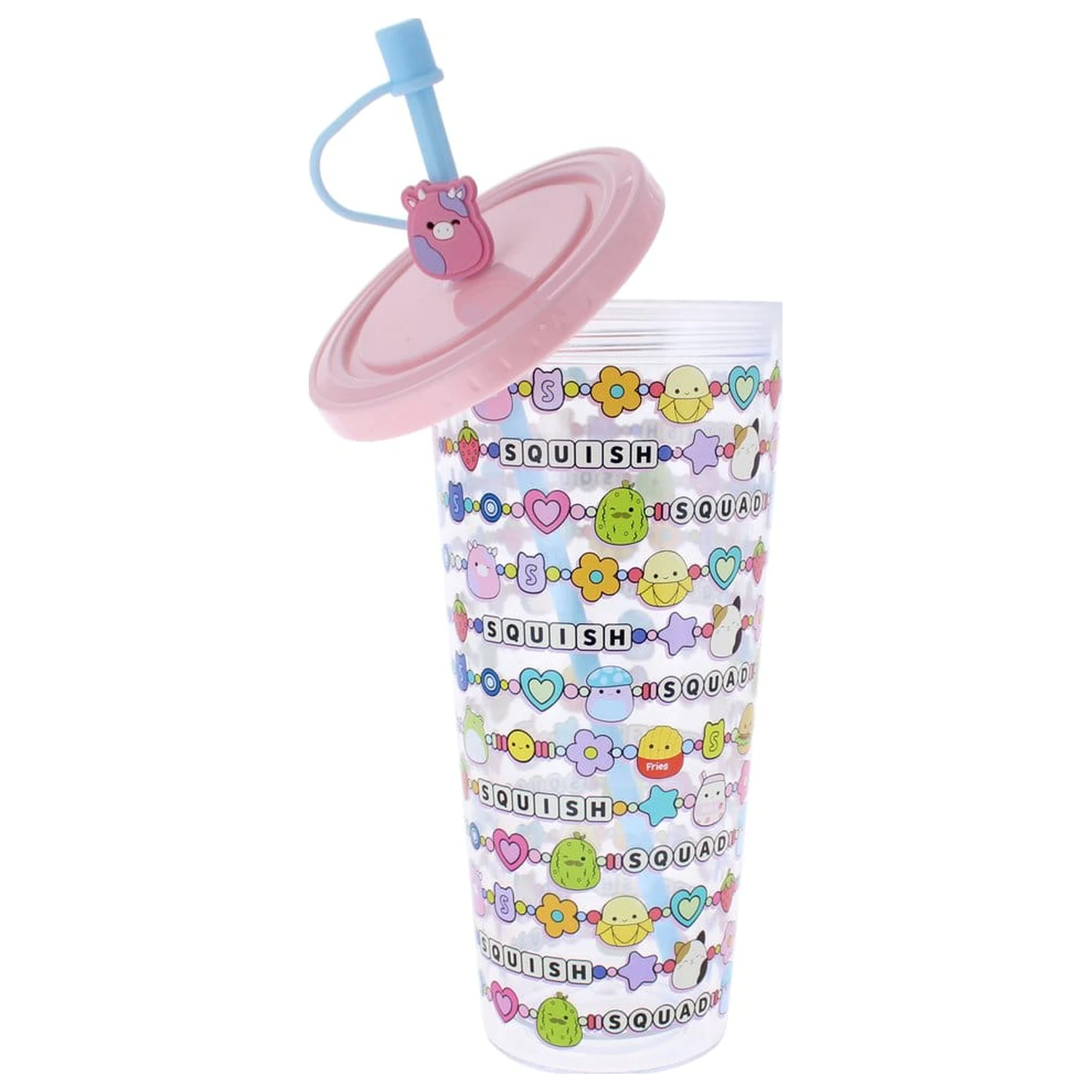Squishmallows Squish Squad pohár szívószállal 700 ml termékfotó