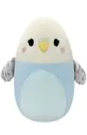 Squishmallows Tycho Blue and White Parakeet plüss figura 20 cm termékfotó