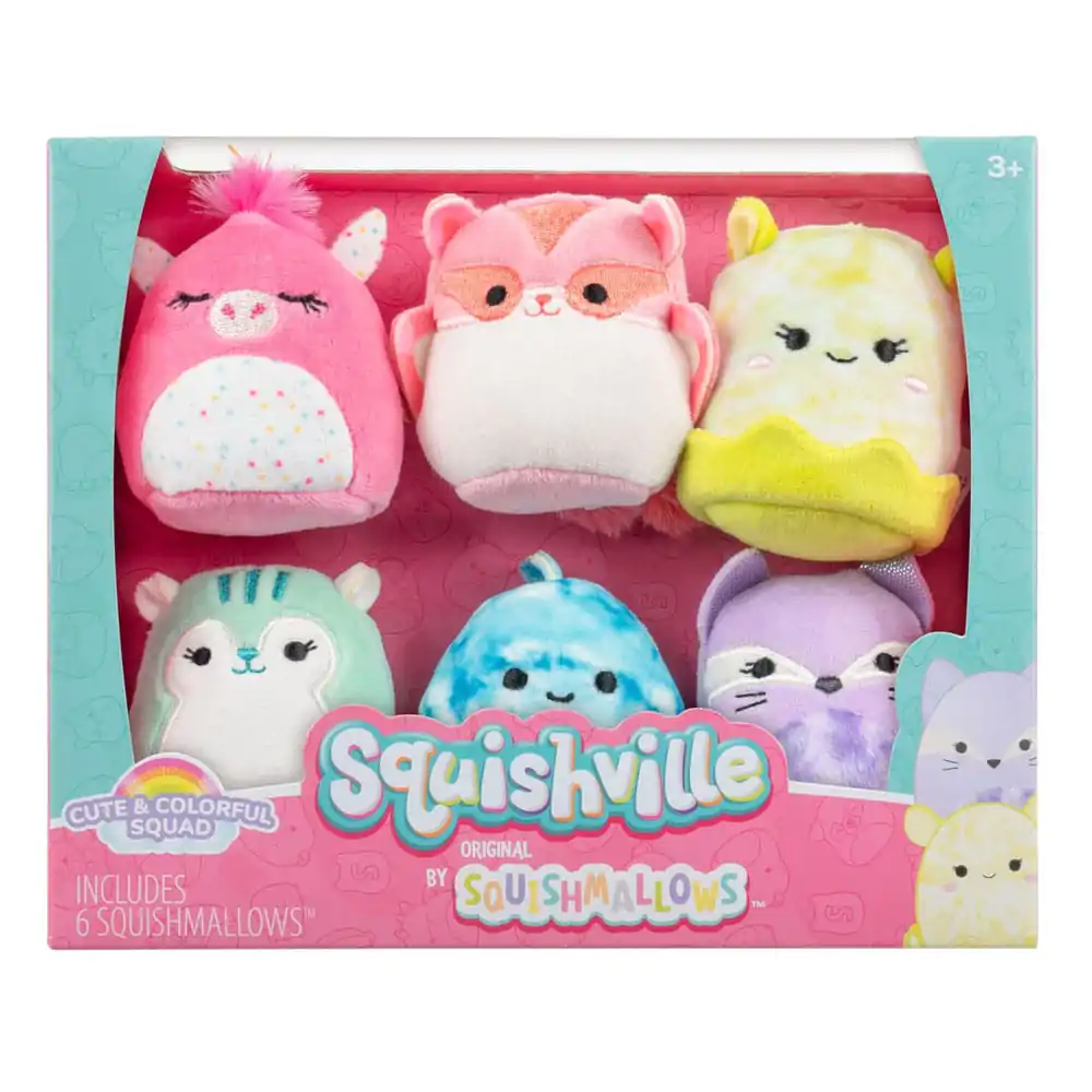 Squishville Mini Squishmallows Cute & Colorful Squad 6 db-os plüss figura csomag 5 cm termékfotó