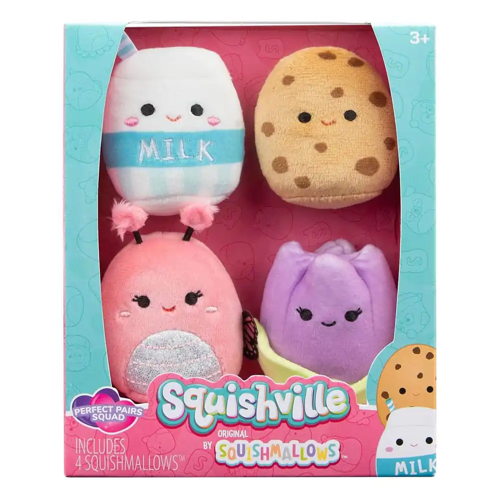 Squishville Mini Squishmallows Dream Couple Squad 4 db-os plüss figura csomag 5 cm termékfotó