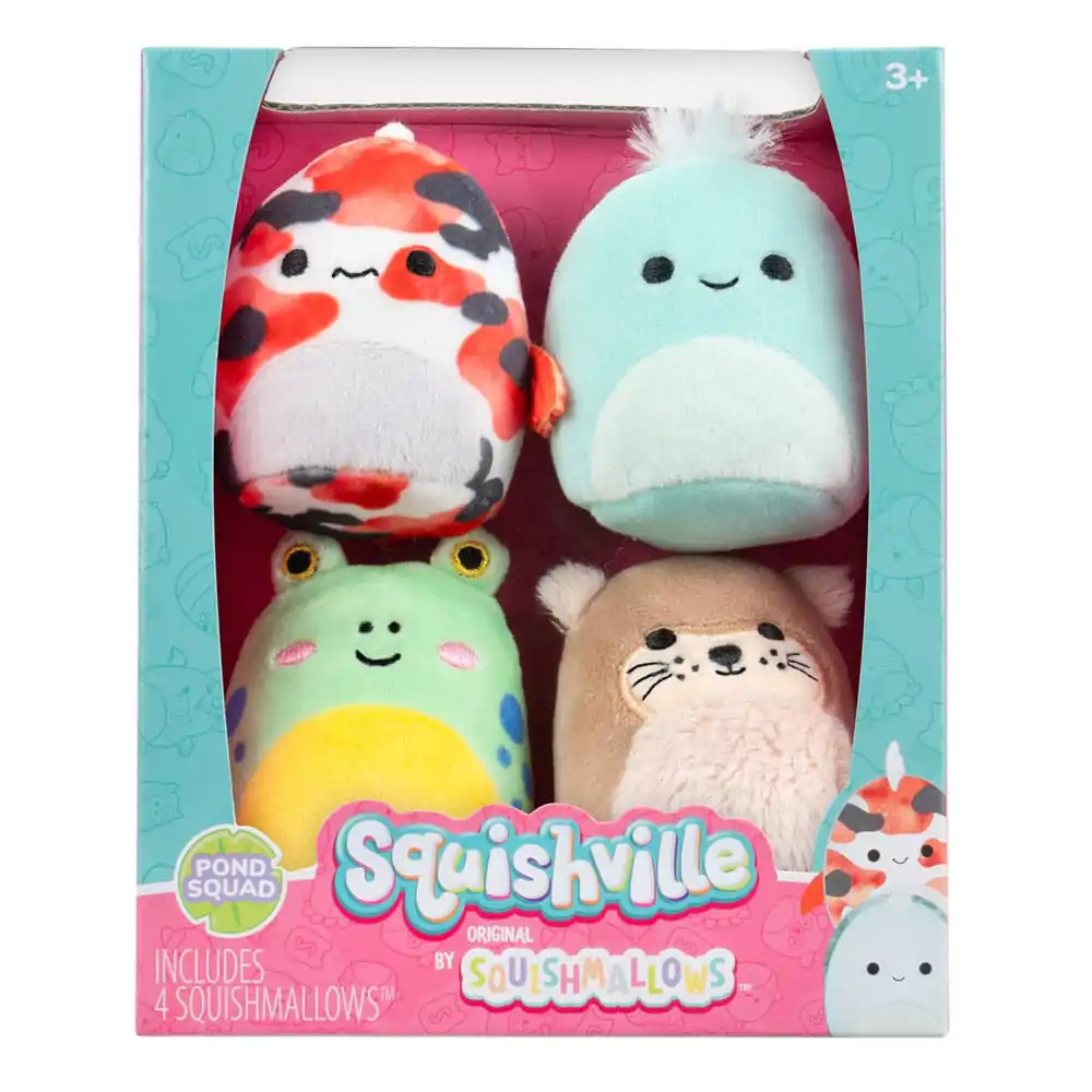 Squishville Mini Squishmallows Pond Squad 4 db-os plüss figura csomag 5 cm termékfotó