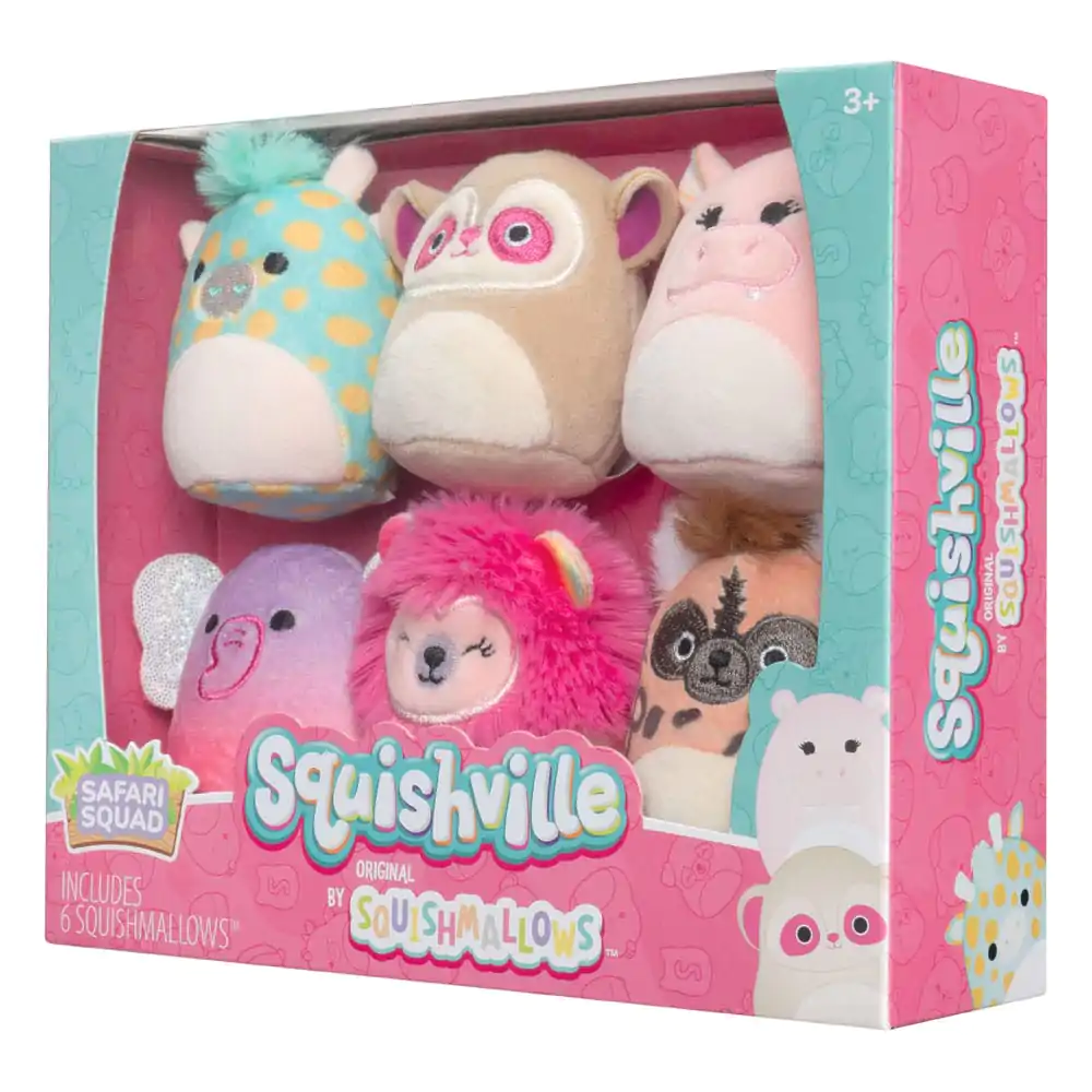 Squishville Mini Squishmallows Safari Squad 6 db-os plüss figura csomag 5 cm termékfotó