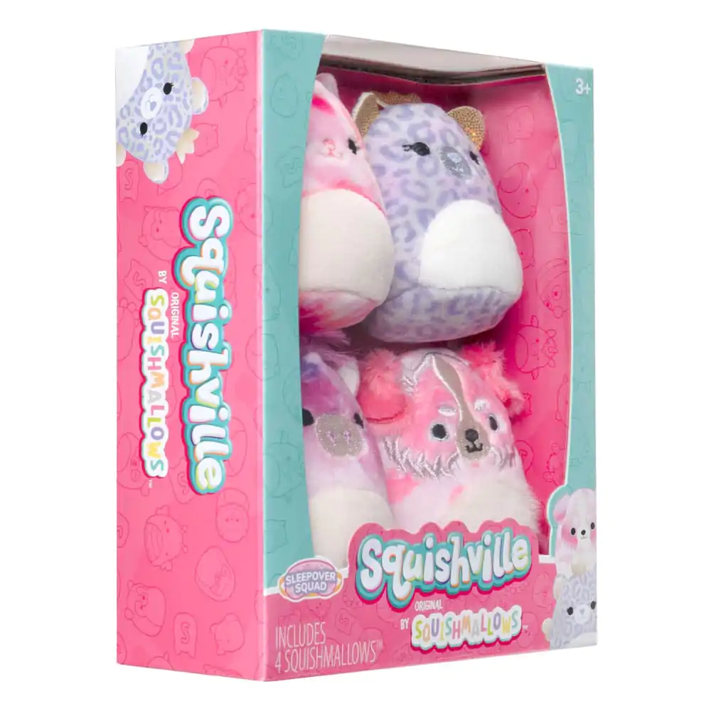 Squishville Mini Squishmallows Sleepover Squad 4 db-os plüss figura csomag 5 cm termékfotó