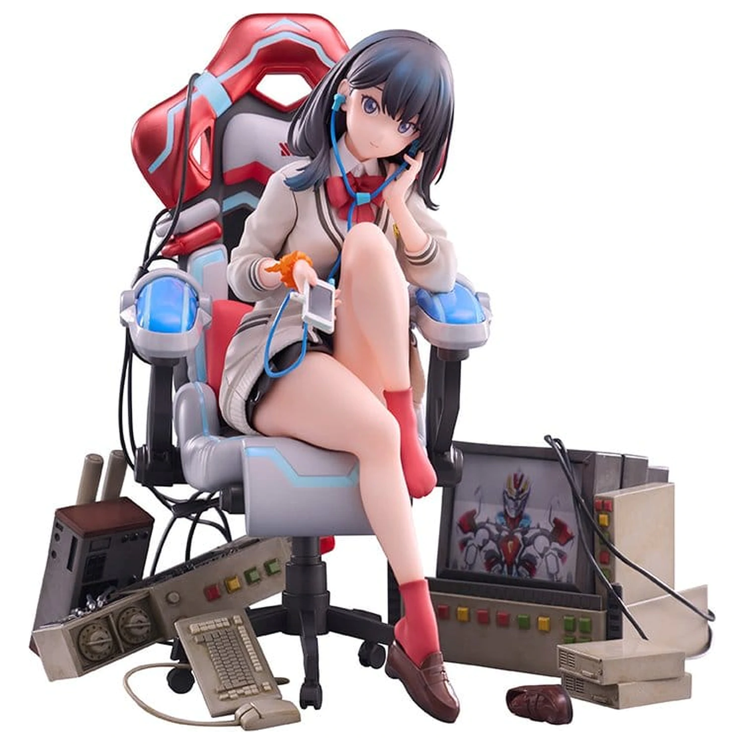 SSSS. Gridman Universe F:NEX Rikka Takarada Gaming Chair Ver. PVC szobor figura 19 cm termékfotó