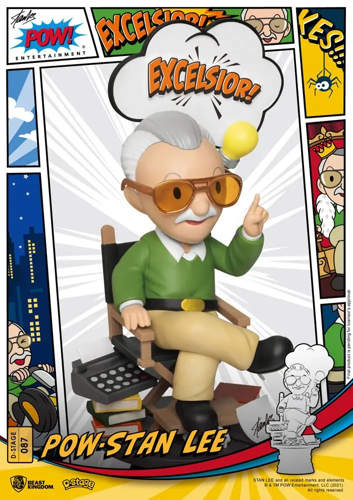 Stan Lee D-Stage  Stan Lee PVC Diorama szobor 16 cm termékfotó