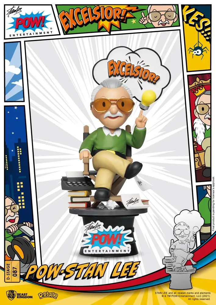 Stan Lee D-Stage  Stan Lee PVC Diorama szobor 16 cm termékfotó