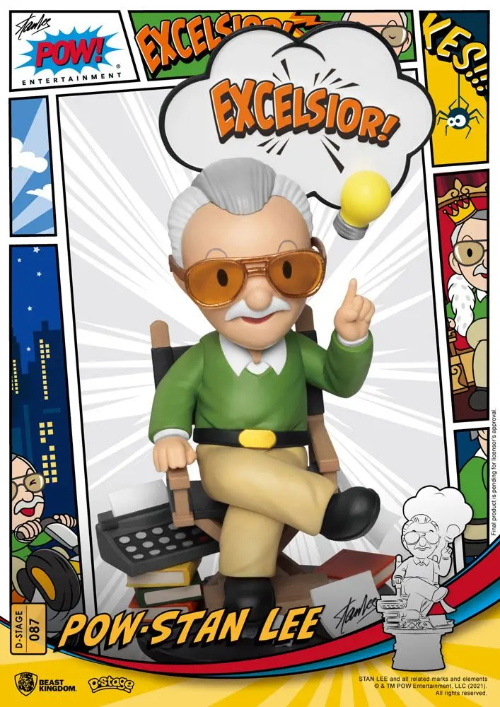 Stan Lee D-Stage  Stan Lee PVC Diorama szobor 16 cm termékfotó