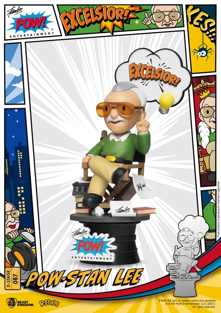 Stan Lee D-Stage  Stan Lee PVC Diorama szobor 16 cm termékfotó