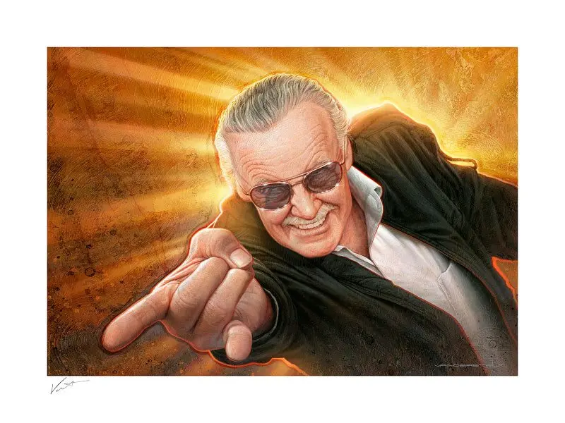Stan Lee Fine Art Print Stan `The Man´ Lee by Jerry Vanderstelt 61 x 46 cm - keretezetlen vászonkép termékfotó