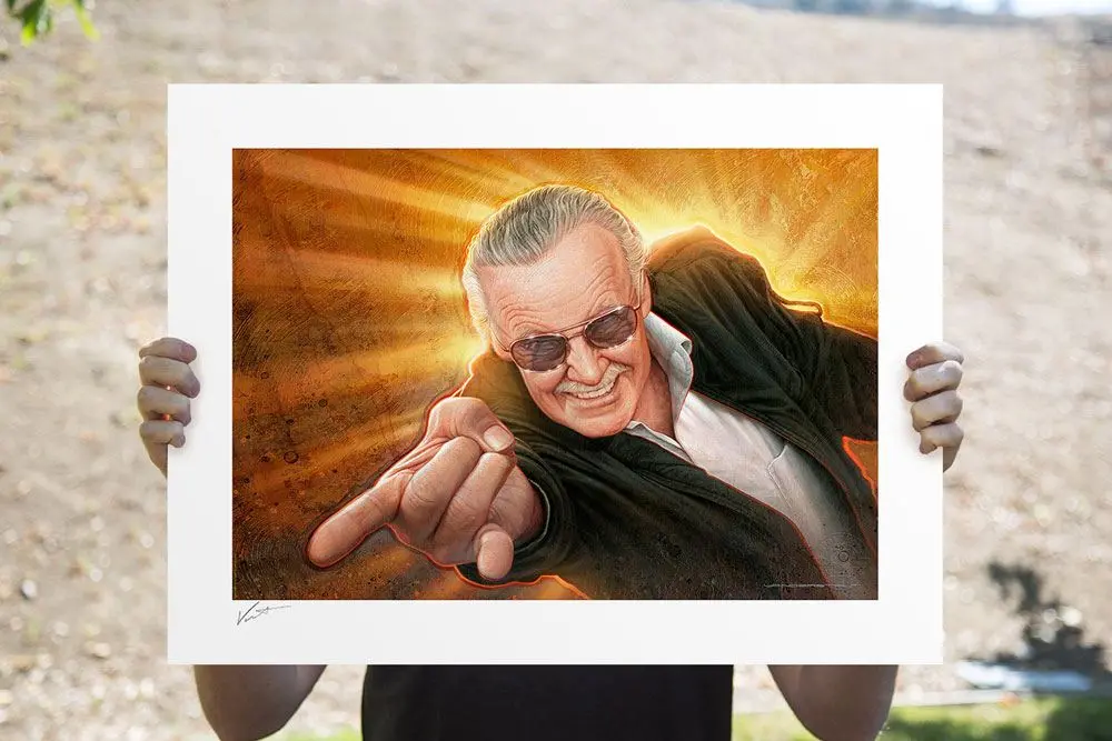 Stan Lee Fine Art Print Stan `The Man´ Lee by Jerry Vanderstelt 61 x 46 cm - keretezetlen vászonkép termékfotó