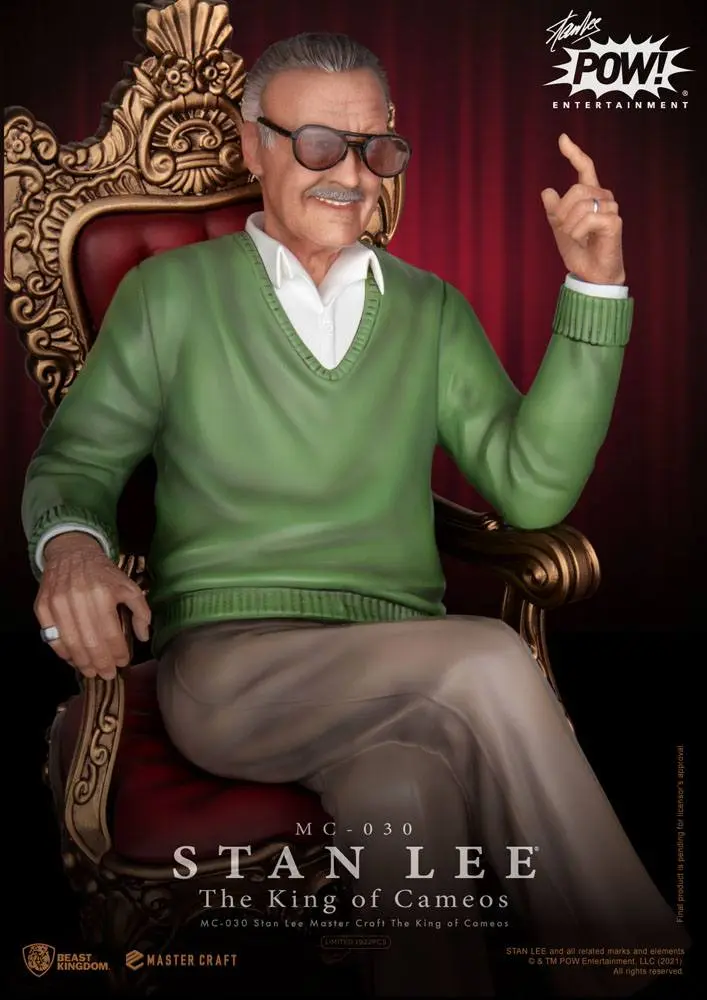Stan Lee Master Craft The King of Cameos szobor figura 33 cm termékfotó