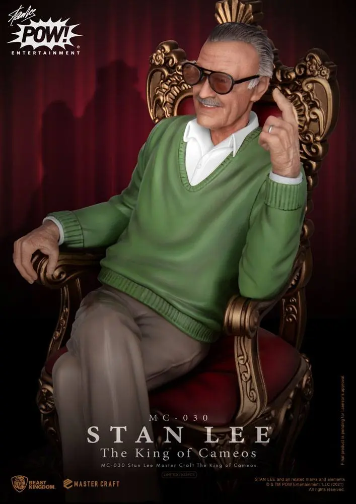 Stan Lee Master Craft The King of Cameos szobor figura 33 cm termékfotó