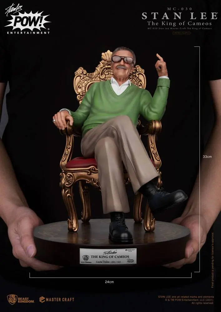 Stan Lee Master Craft The King of Cameos szobor figura 33 cm termékfotó