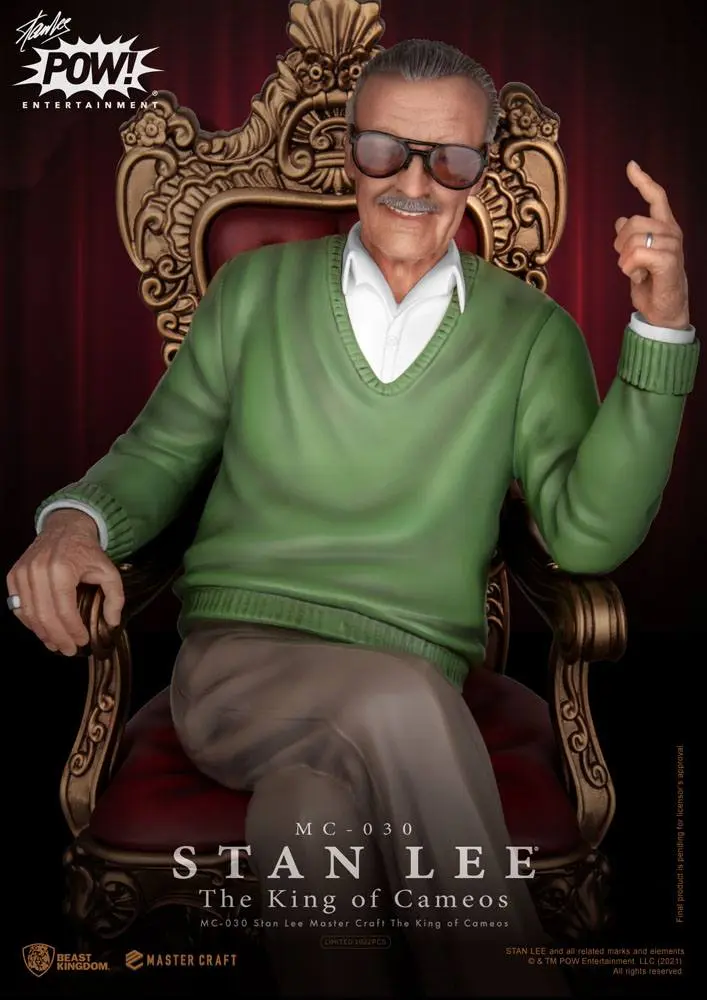 Stan Lee Master Craft The King of Cameos szobor figura 33 cm termékfotó