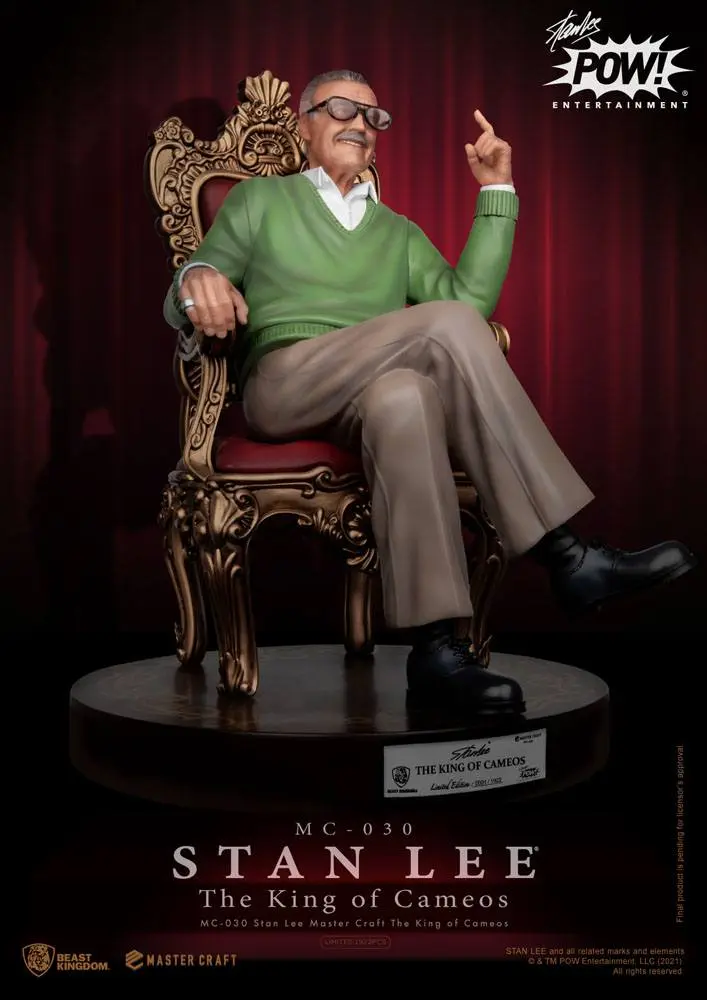 Stan Lee Master Craft The King of Cameos szobor figura 33 cm termékfotó