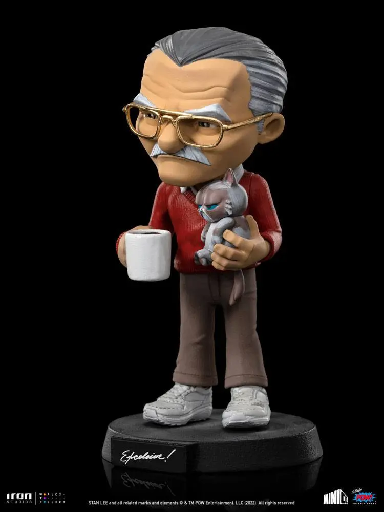 Stan Lee Mini Co. Stan Lee with Grumpy Cat PVC figura 14 cm termékfotó