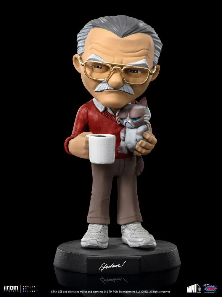 Stan Lee Mini Co. Stan Lee with Grumpy Cat PVC figura 14 cm termékfotó