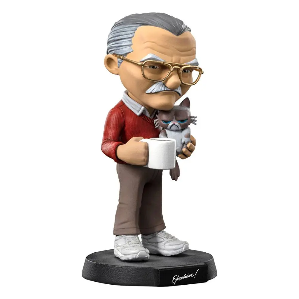 Stan Lee Mini Co. Stan Lee with Grumpy Cat PVC figura 14 cm termékfotó