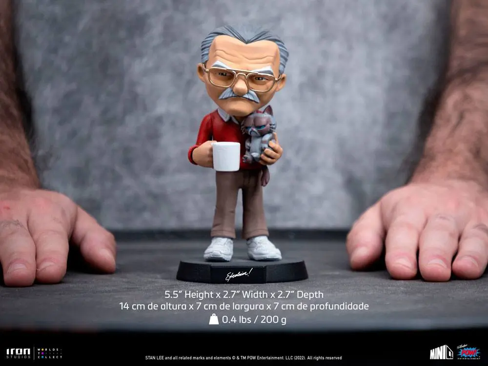 Stan Lee Mini Co. Stan Lee with Grumpy Cat PVC figura 14 cm termékfotó