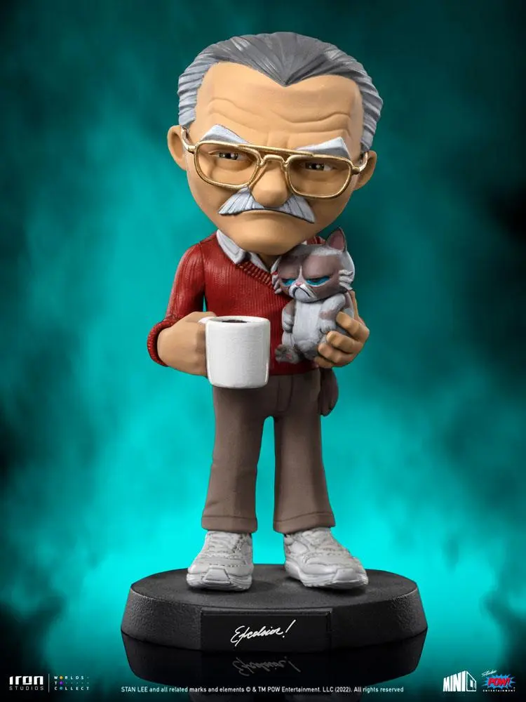 Stan Lee Mini Co. Stan Lee with Grumpy Cat PVC figura 14 cm termékfotó