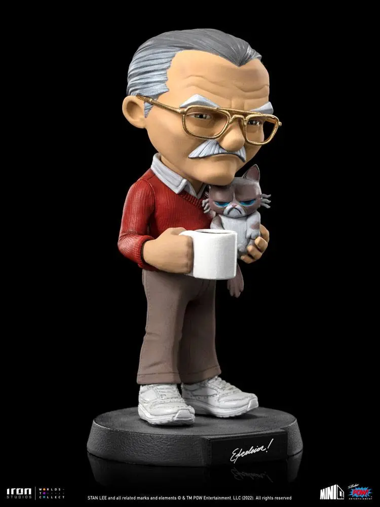 Stan Lee Mini Co. Stan Lee with Grumpy Cat PVC figura 14 cm termékfotó