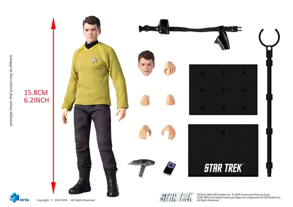 Star Trek 2009 Exquisite Super Series 1/12 Chekov akciófigura 16 cm termékfotó