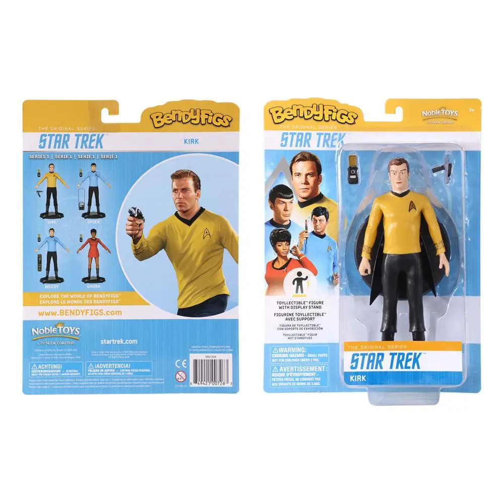 Star Trek Bendyfigs Bendable Kirk figura 19 cm termékfotó