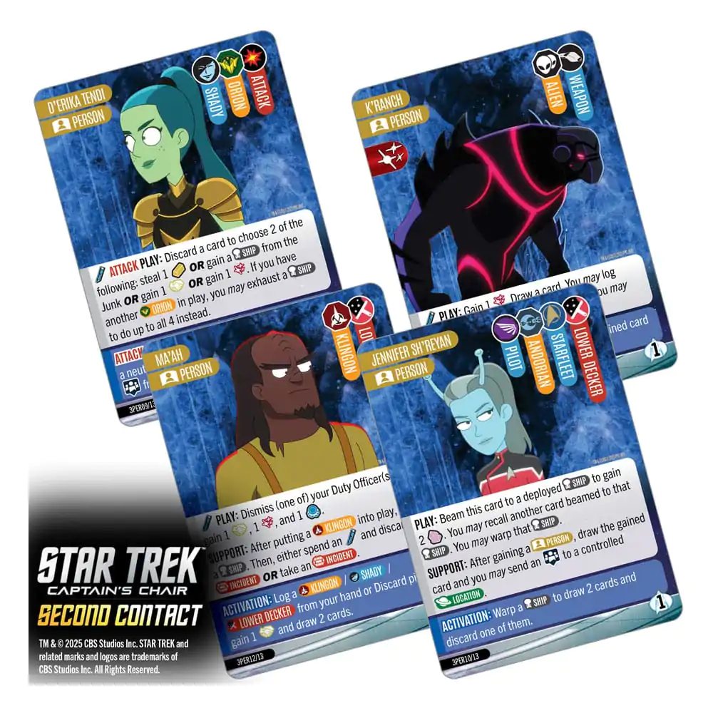 Star Trek: Captain&#039;s Chair Second Contact Angol nyelvű kártyajáték termékfotó