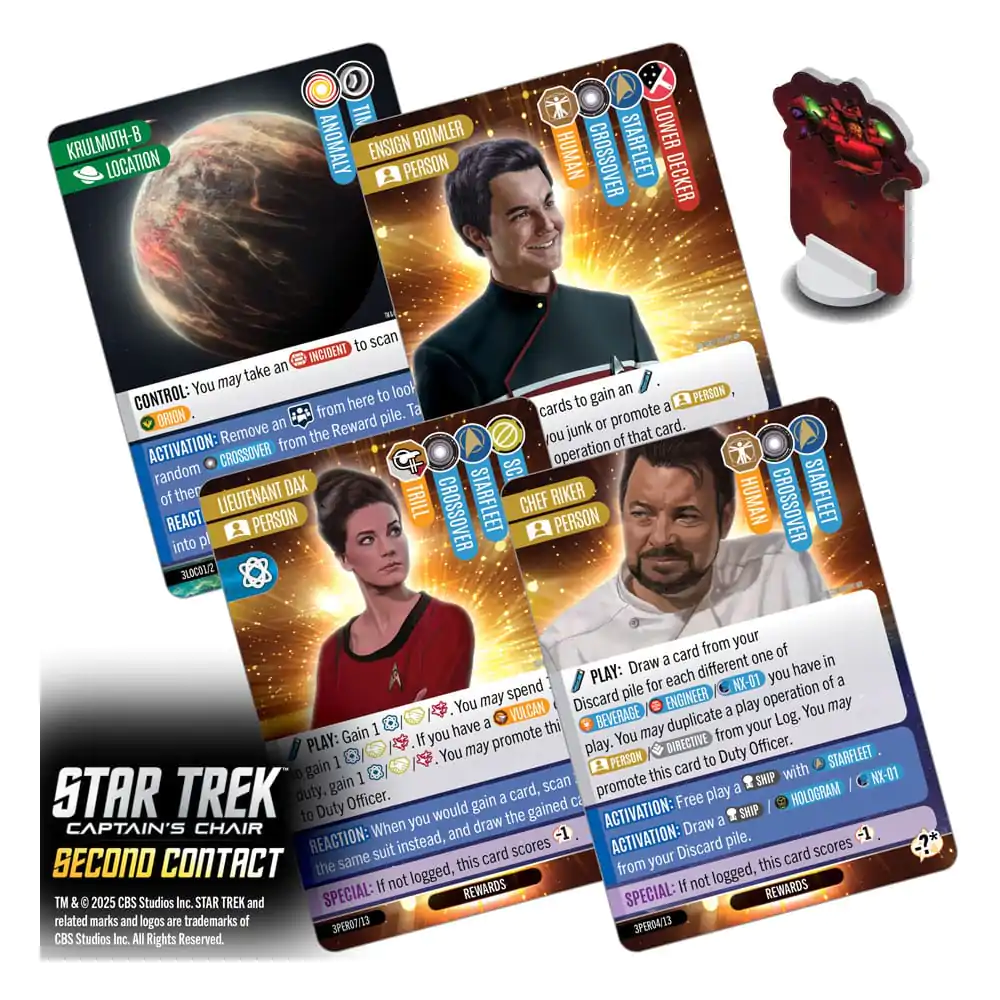 Star Trek: Captain&#039;s Chair Second Contact Angol nyelvű kártyajáték termékfotó