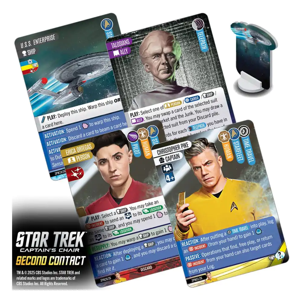 Star Trek: Captain&#039;s Chair Second Contact Angol nyelvű kártyajáték termékfotó
