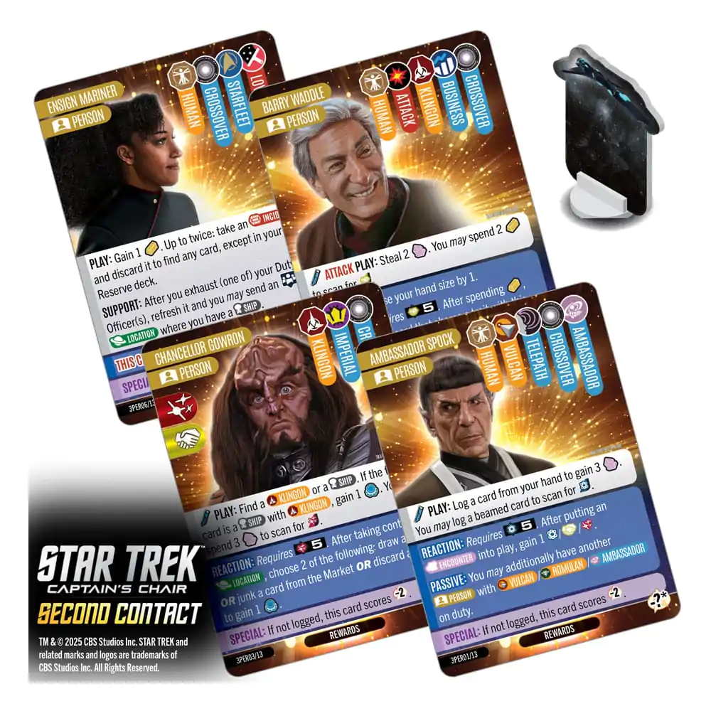 Star Trek: Captain&#039;s Chair Second Contact Angol nyelvű kártyajáték termékfotó