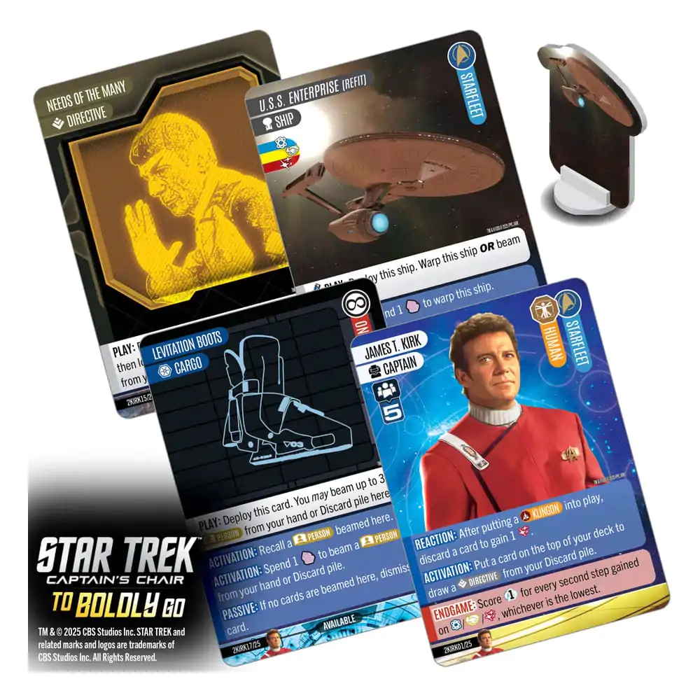Star Trek: Captain&#039;s Chair To Boldly Go Angol nyelvű kártyajáték termékfotó