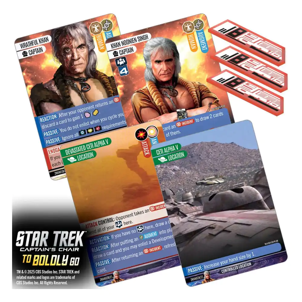 Star Trek: Captain&#039;s Chair To Boldly Go Angol nyelvű kártyajáték termékfotó