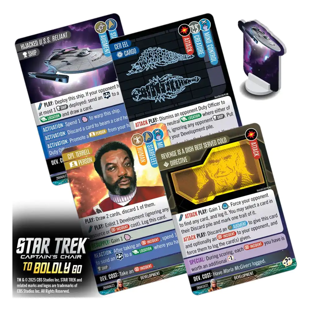 Star Trek: Captain&#039;s Chair To Boldly Go Angol nyelvű kártyajáték termékfotó