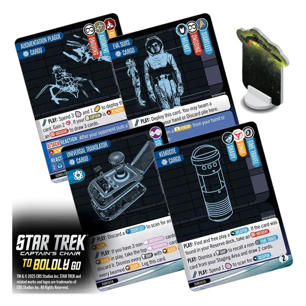 Star Trek: Captain&#039;s Chair To Boldly Go Angol nyelvű kártyajáték termékfotó