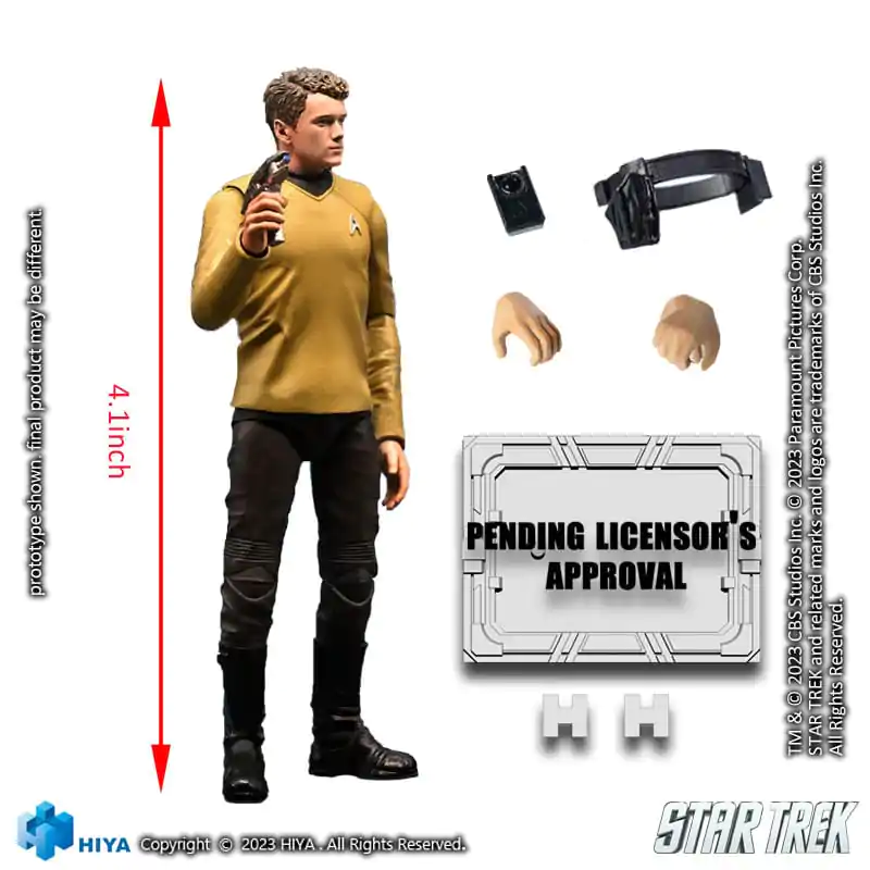 Star Trek Exquisite 1/18 Star Trek 2009 Chekov Mini akciófigura 10 cm termékfotó