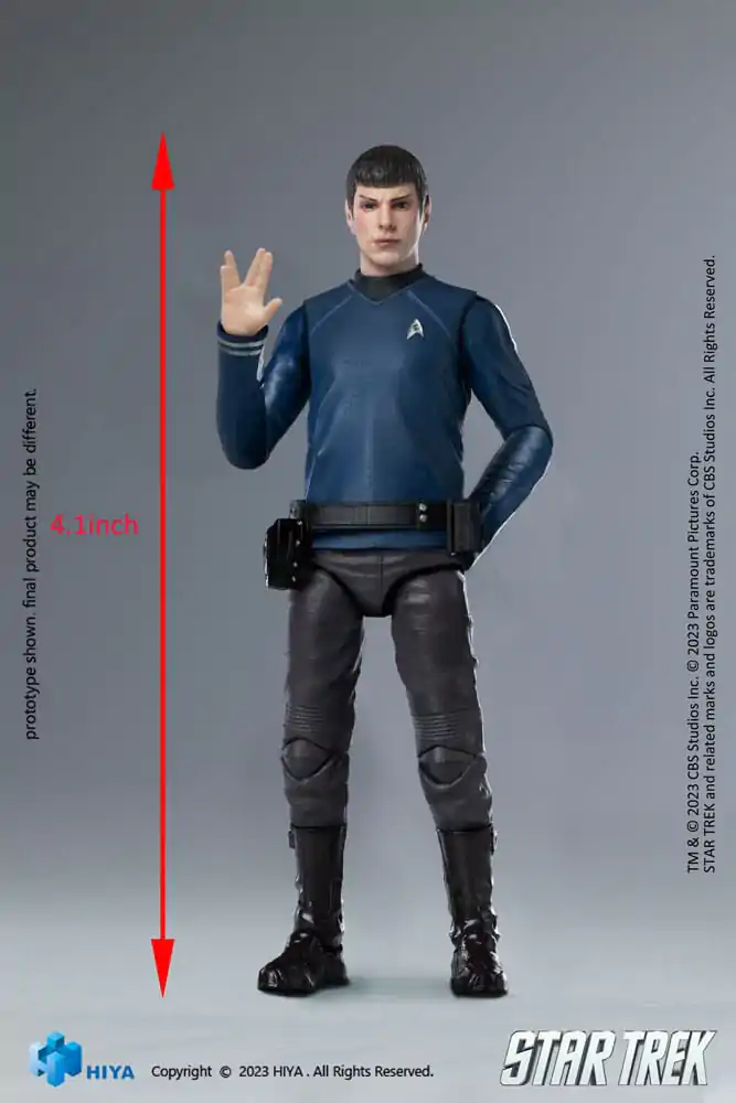 Star Trek Exquisite 1/18 Star Trek 2009 Spock Mini akciófigura 10 cm termékfotó